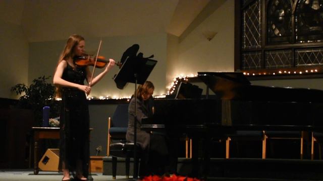 Edvard Greig Violin Sonata No.  3 In C Minor First Movement | Kiera Stang And Harbour Lehocky