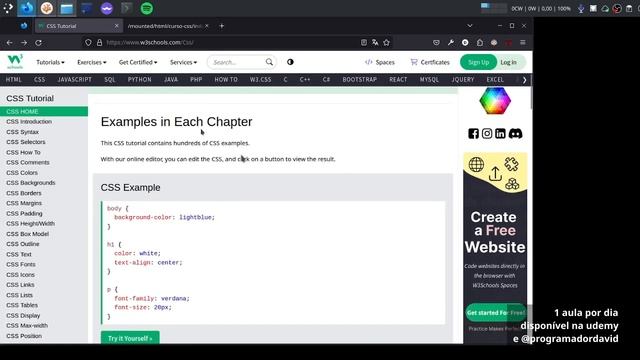 #curso #css #06 Inicio - Pastas e html estrutural - CSS focado em trabalho freelancer смотреть онлайн