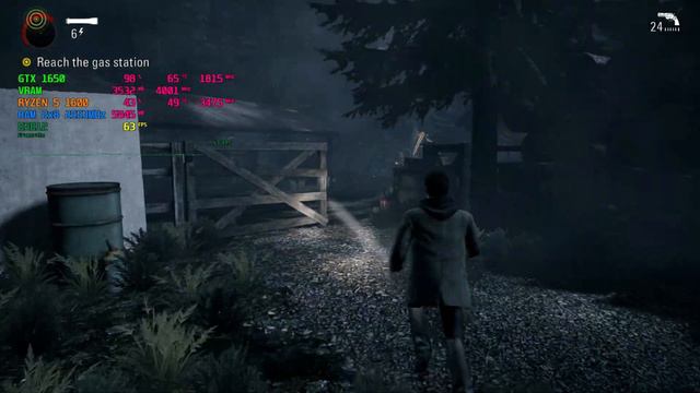 Alan Wake Remastered -TESTE NA  GTX 1050 2GB & GTX 1650 + RYZEN 5 1600 AF {1080p}