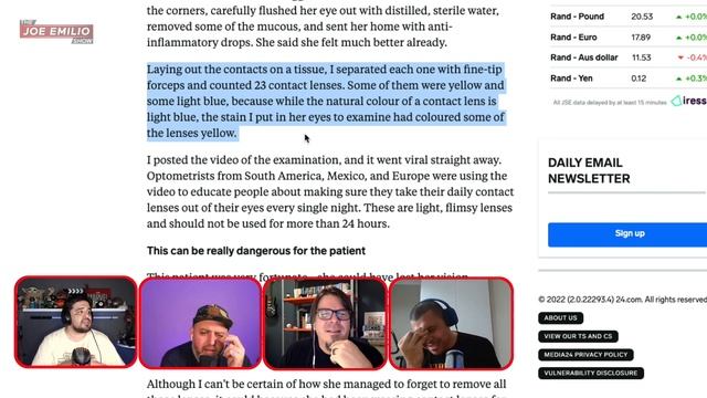 Doctor finds 23 CONTACT LENSES in Patient's eye смотреть онлайн