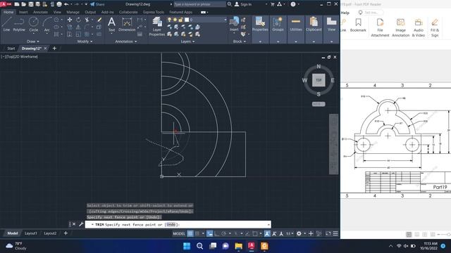 AutoCAD 2023 Tutorial - 2D Profile for beginner EP.19 #autocad смотреть онлайн