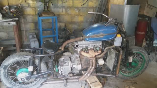 Мотоцикл c двигателем от Ваз 2109 Часть 7 смотреть онлайн