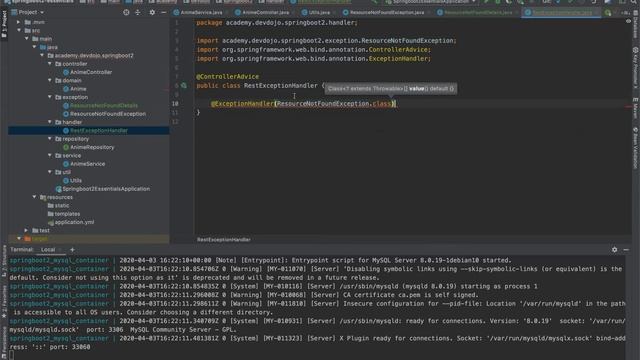 SpringBoot 2.3 Essentials 14 - Exception Handling pt 02 - Exception Handler смотреть онлайн