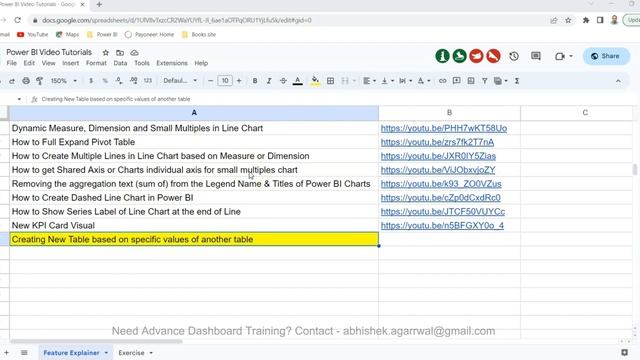 Power BI. - Creating New Table based on specific values of another table смотреть онлайн