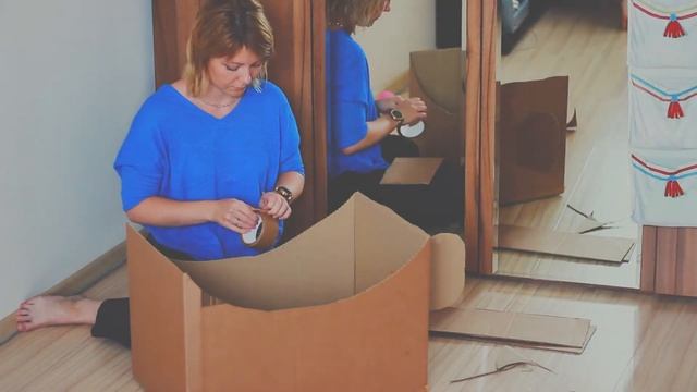 Самолёт из картонной коробки своими руками смотреть онлайн