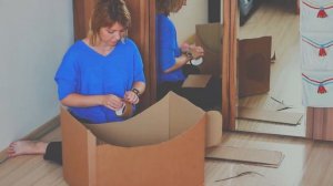 Самолёт из картонной коробки своими руками