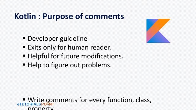 Kotlin Comments | Single Line Comment | Multi Line Comments | Kotlin Comment Examples смотреть онлайн