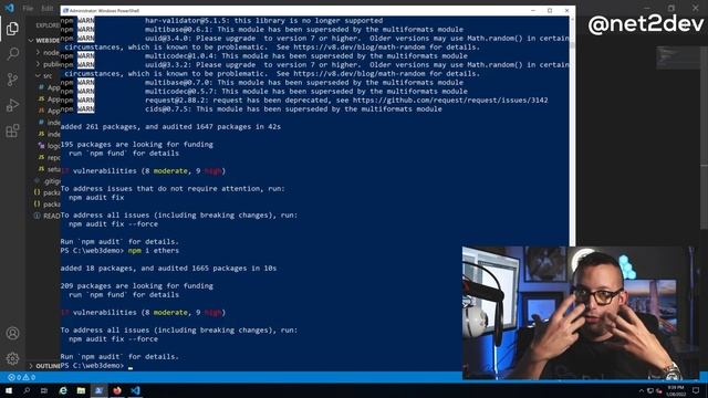 Build your first Web3 dApp - Part2 Install ReactJS Web3 Dependencies смотреть онлайн