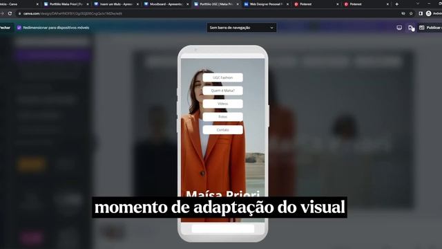 Como montar um portfólio no CANVA para UGC Creators смотреть онлайн
