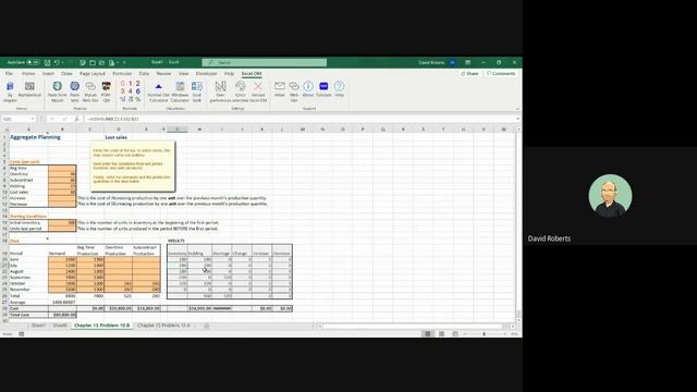 Chapter 13 Problem 10 Excel смотреть онлайн