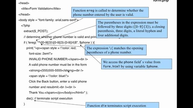 PHP Form Processing смотреть онлайн