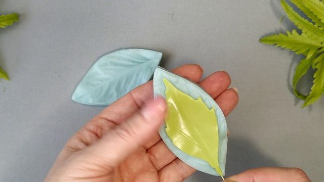 Вживление проволоки в лист. МК. Холодный фарфор. смотреть онлайн