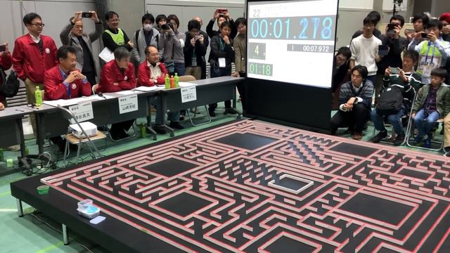 2019 Japan halfsize micromouse 1st prize- Fantom2nd fastest run, by 松井 祐樹 смотреть онлайн