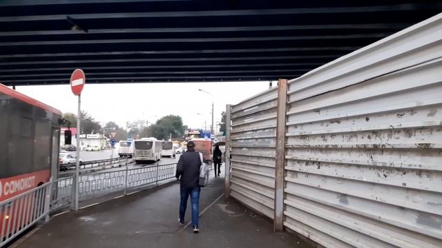Королёв 4050 ж/д станция Болшево (Фрязинская и Фрязевская платформы в одном видео) осень день смотреть онлайн