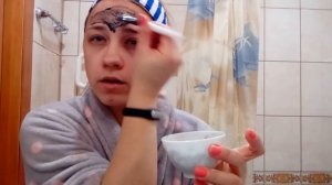 Маска от черных точек  с желатином и активированным углем