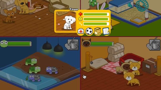 Игры Уход за Питомцами (Animal Shelter) смотреть онлайн