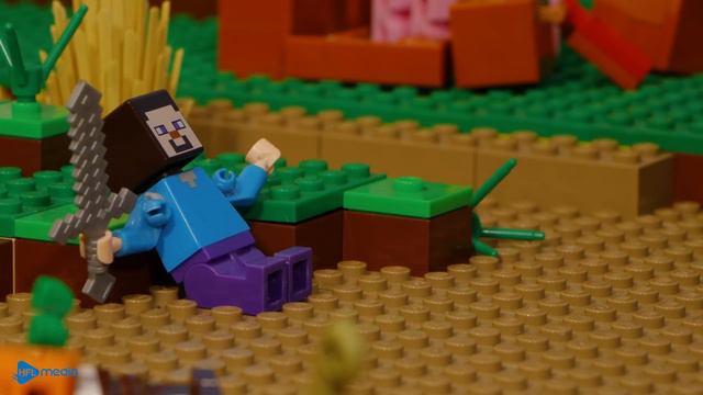 The story of Minecraft's First Iron Golem - LEGO Minecraft Animation - Stop Motion смотреть онлайн