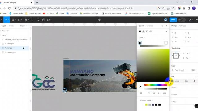Construction Company Facebook Cover Design in Figma смотреть онлайн