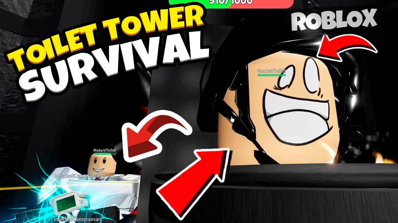 Башенная битва: выживание в Toilet Tower Survival на Roblox смотреть онлайн