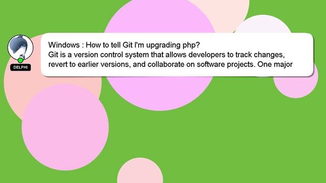 Windows : How to tell Git I'm upgrading php? смотреть онлайн