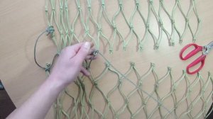 Съячеивание двух сетевых полотен. Net making