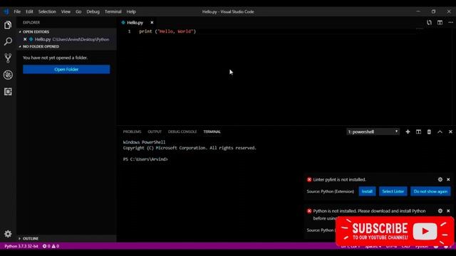 Python tutorial for beginners #1 - VS Code setup for python [hindi] смотреть онлайн