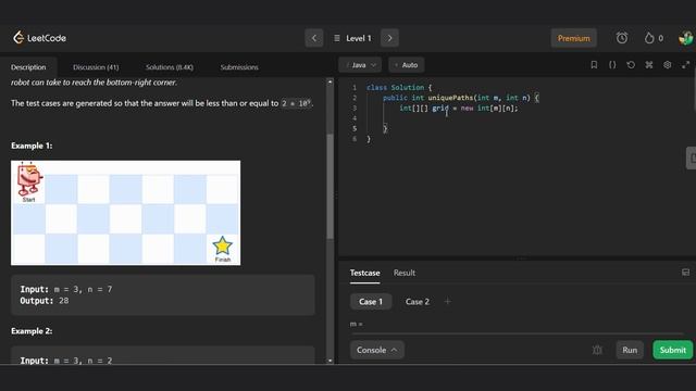 62. Unique Paths ?| Leetcode | Level 1 | JAVA | Dynamic Programming смотреть онлайн