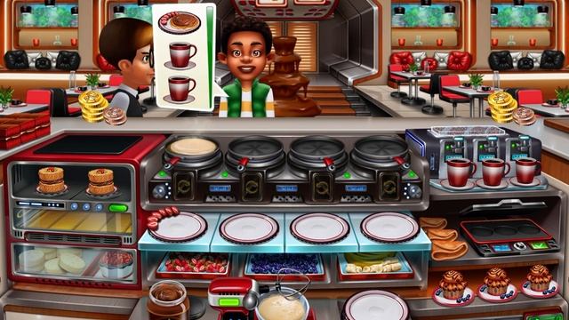 Cooking Fever - The Flipping Pancake Level 40 ?☕️ (3 Stars)