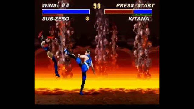 Ultimate Mortal Kombat 3/ Sub-Zero Classic Nível Master - SNES