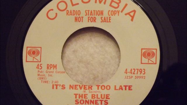 Blue Sonnets It's Never Too Late Beautiful Brooklyn Doo Wop Ballad aTBZnBZNO1A смотреть онлайн