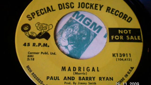 Madrigal - PAUL and BARRY RYAN смотреть онлайн
