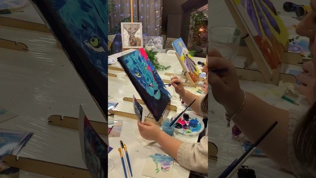Арт-свидание Без навыков рисования нарисуете свои первые картины!?? inst: @artparty_ramenskoe смотреть онлайн