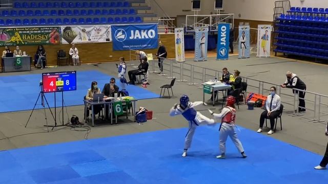 Павленко - Савустьянова. Чемпионат Украины среди кадетов 2021. 2 бой. смотреть онлайн