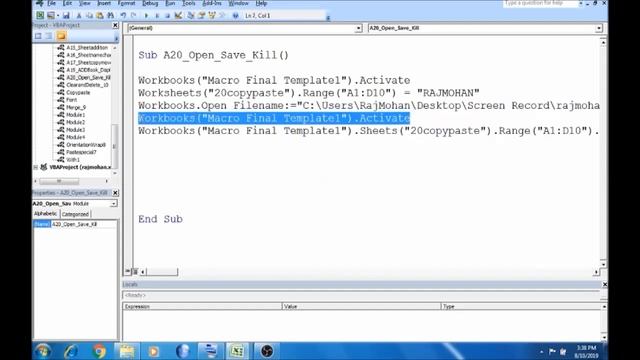 Part - 20 | Range Copy Paste close Delete | VBA Macro in tamil смотреть онлайн