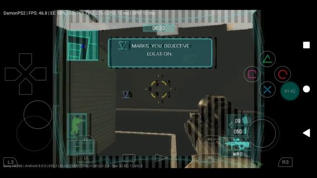 Ghost Recon Advanced Warfighter на эмуляторе DamonPS2 Pro смотреть онлайн