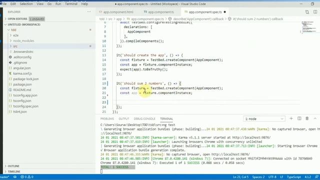 TDD (Test Driven Development) example with Angular смотреть онлайн