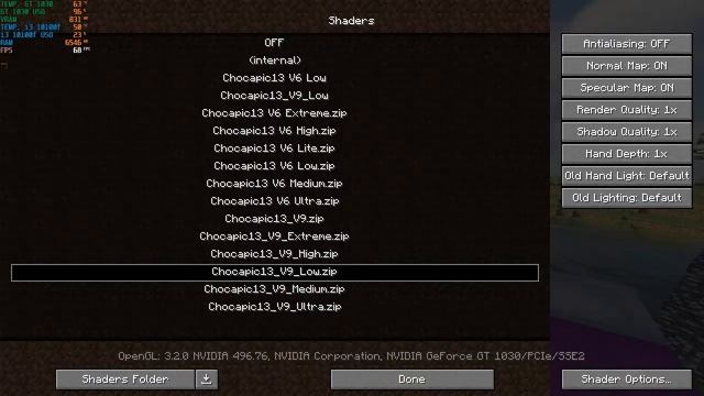 PRUEBA DE RENDIMIENTO MINECRAFT OPTIFINE 1.17 / I3 10100F, GT 1030 / SHADERS смотреть онлайн