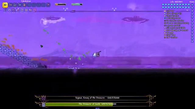Terraria Calamity Revengeance - NEW Devourer of Gods Fight!!! смотреть онлайн