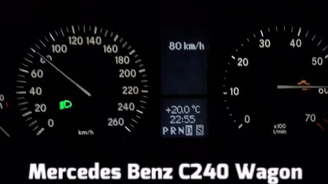 Acceleration 0-100 km/h Mercedes Benz C240 W203 + Тех. Характеристики смотреть онлайн