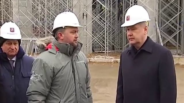Осмотр хода строительства эстакады на Волоколамском шоссе смотреть онлайн