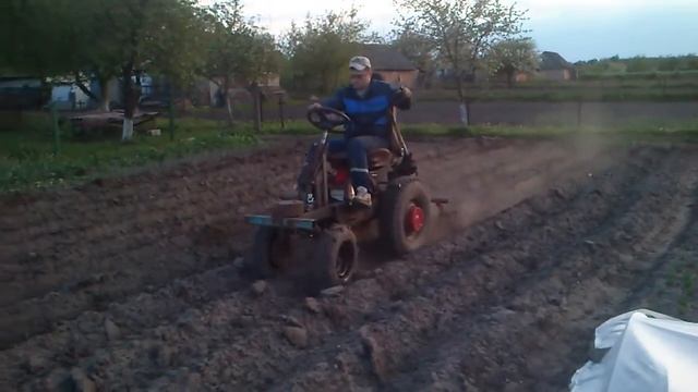 Минитрактор из мотоблока. смотреть онлайн