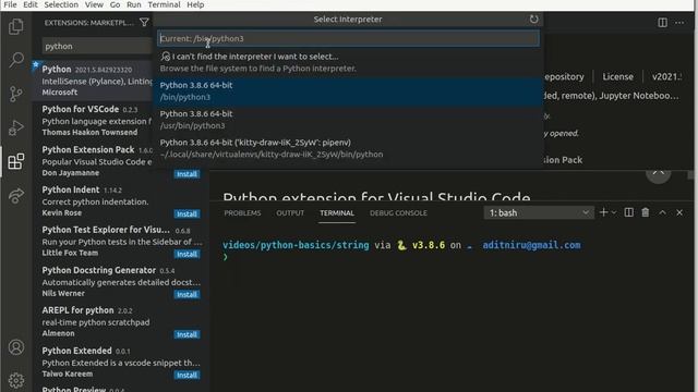 Python Basics : Setting up your python development environment смотреть онлайн