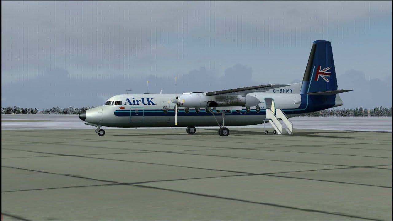 FS2004 An old Netherlandish light turboprop - Fokker F.27 Friendship смотреть онлайн