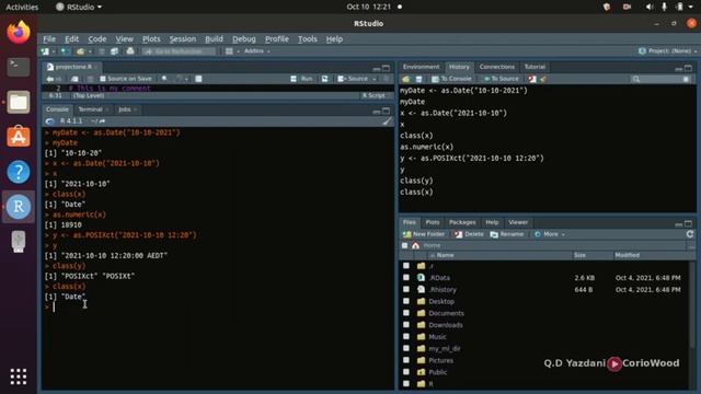 11. Date & Time Data Types in in R | POSIXct & POSIXlt | Learn R Language | CorioWood смотреть онлайн