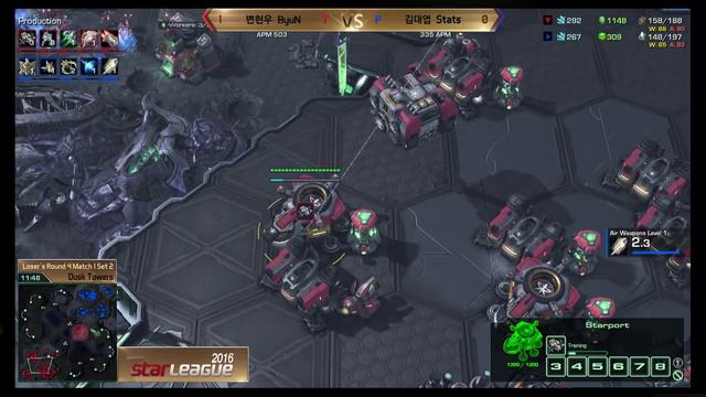 [SSL 2016 S1] Stats vs ByuN Loser's Round4 Match1 set2 -EsportsTV, Starcraft 2 смотреть онлайн