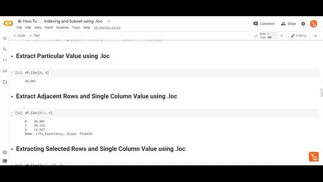 How to use iloc function to subset dataframe | DataFrame | Python | Short Tutorial #tutorial смотреть онлайн