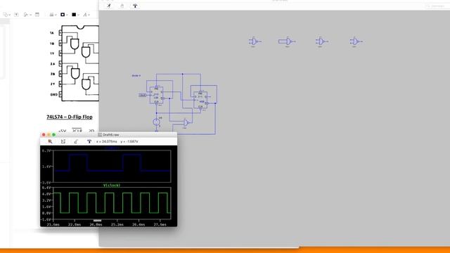 How to build digital divider/counter circuits using D flip flops and NAND gates смотреть онлайн