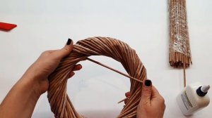 DIY Венок из бумажной лозы