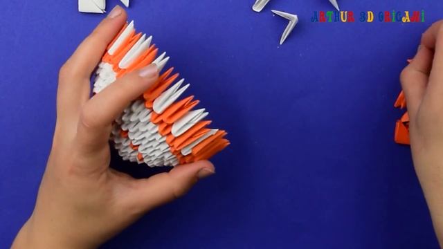 How to make a paper jug. [3D origami tutorial] смотреть онлайн