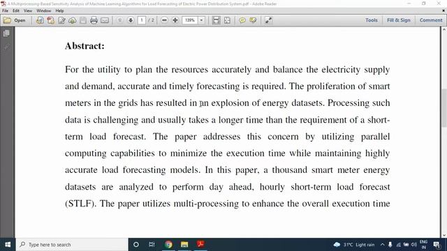 A Multiprocessing Based Sensitivity Analysis of Machine Learning Algorithms for Load Forecasting of смотреть онлайн